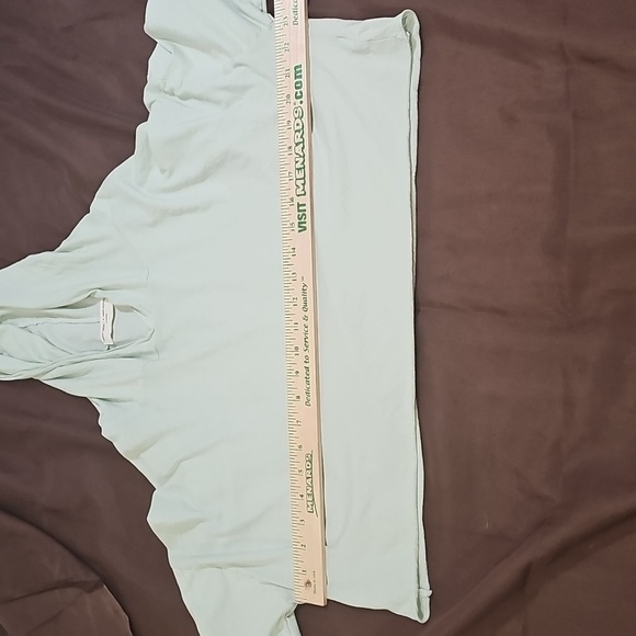 Urban Outfitter Mint Green Long Sleeve T-shirt Hoodie Cropped Oversize Size S - Picture 4 of 7